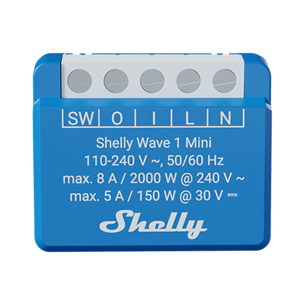 Relé SHELLY Wave 1 Mini LR (Z-Wave Long Range - 1 canal - 8 A)