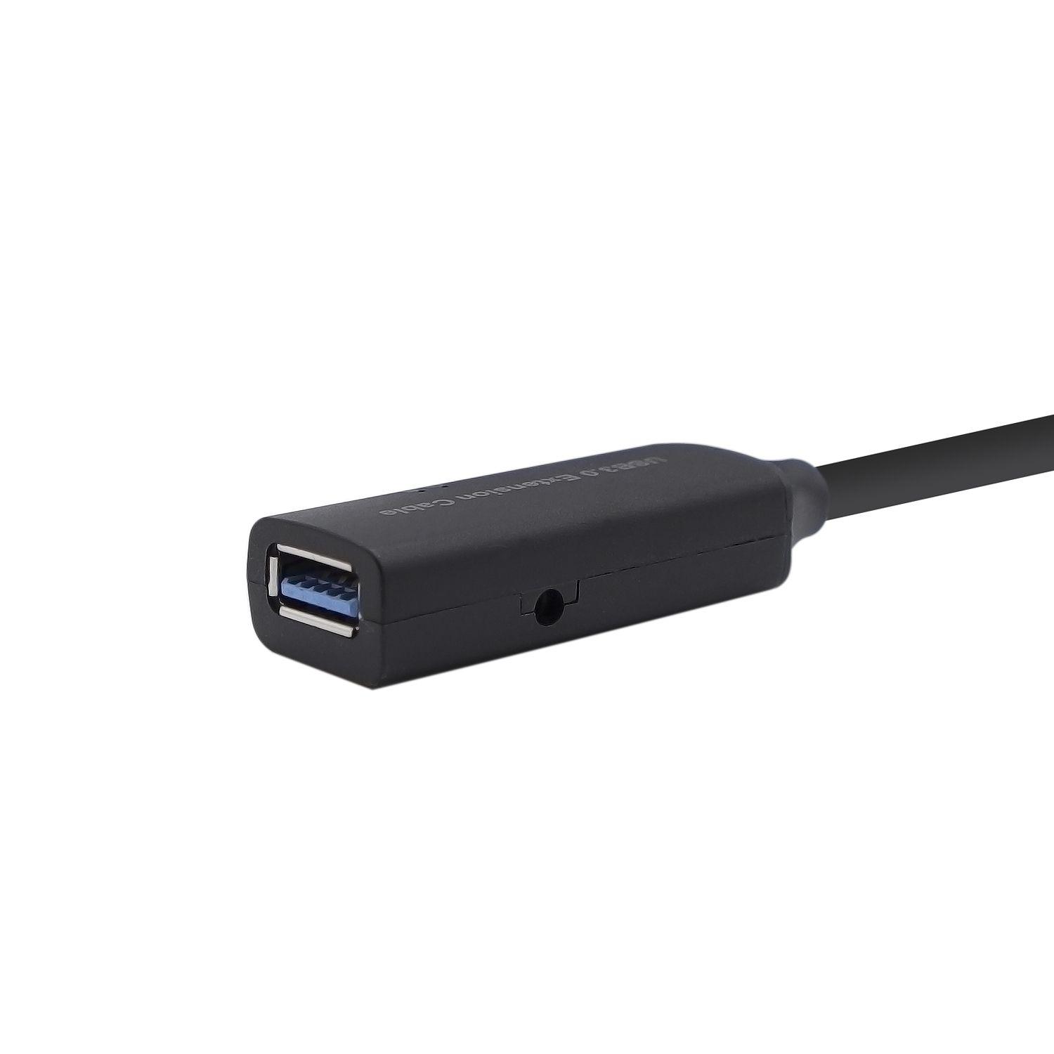 Cabo de Extensão USB AISENS A105-0408 (10 m - USB A - Preto) — miniatura 2