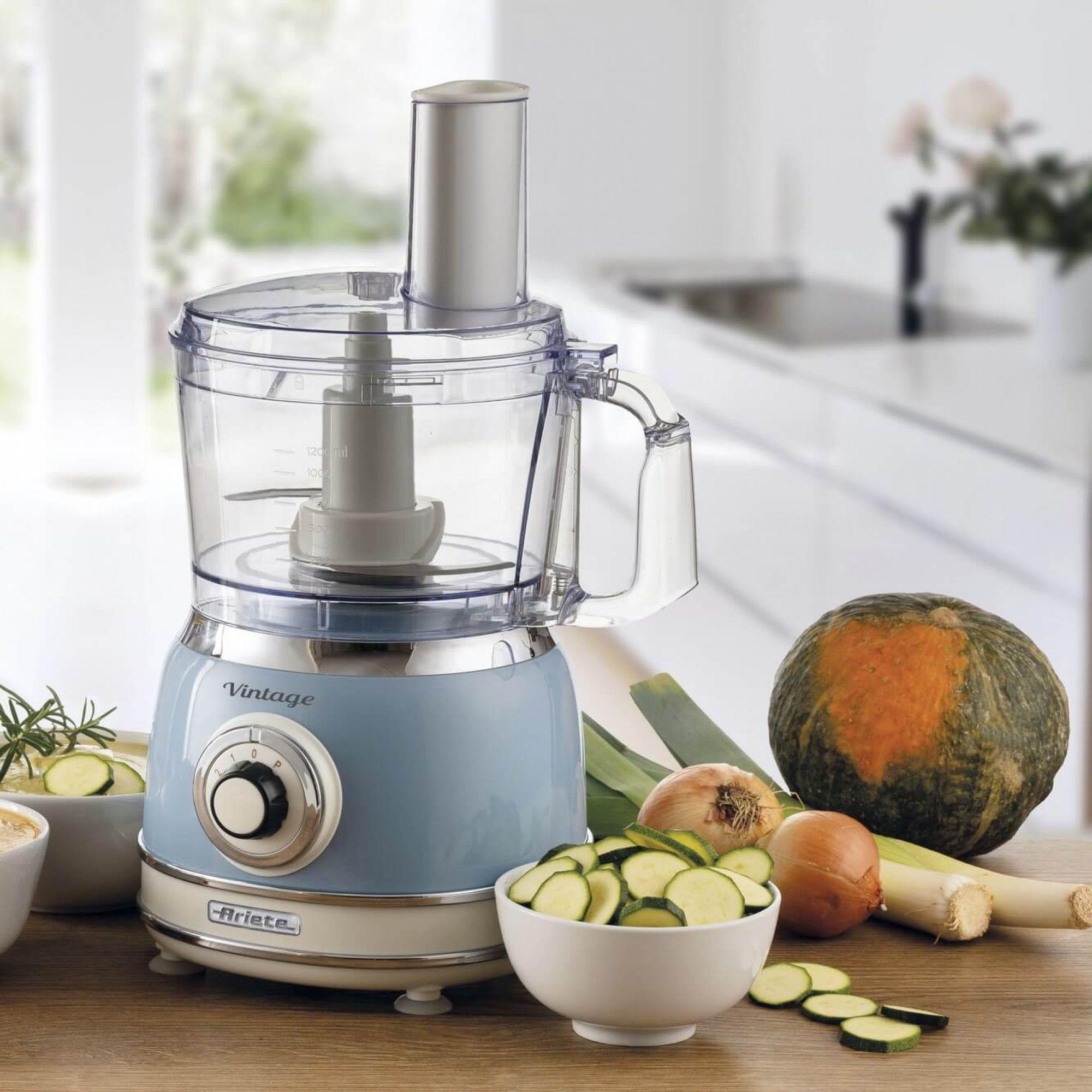 Robot de Cozinha ARIETE Vintage Line 1781/05 (Altura 34 cm - Azul-claro/creme), miniatura 5