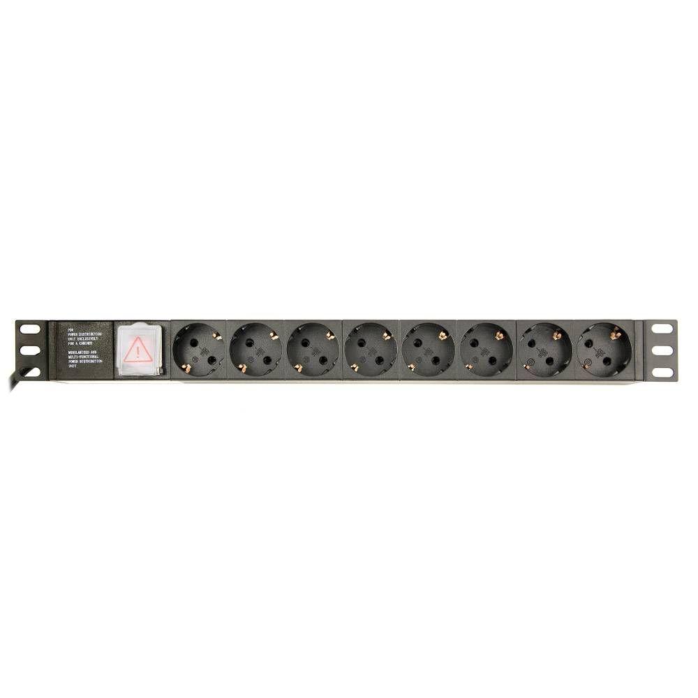 Régua de Tomadas para Rack GEMBIRD EG-PDU-014 (Schuko - Preto) — miniatura 2