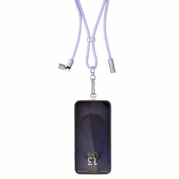 Cabo USB-C INTENSO Lanyard 7991003 (1,65 m - USB-C - Roxo) — miniatura 3