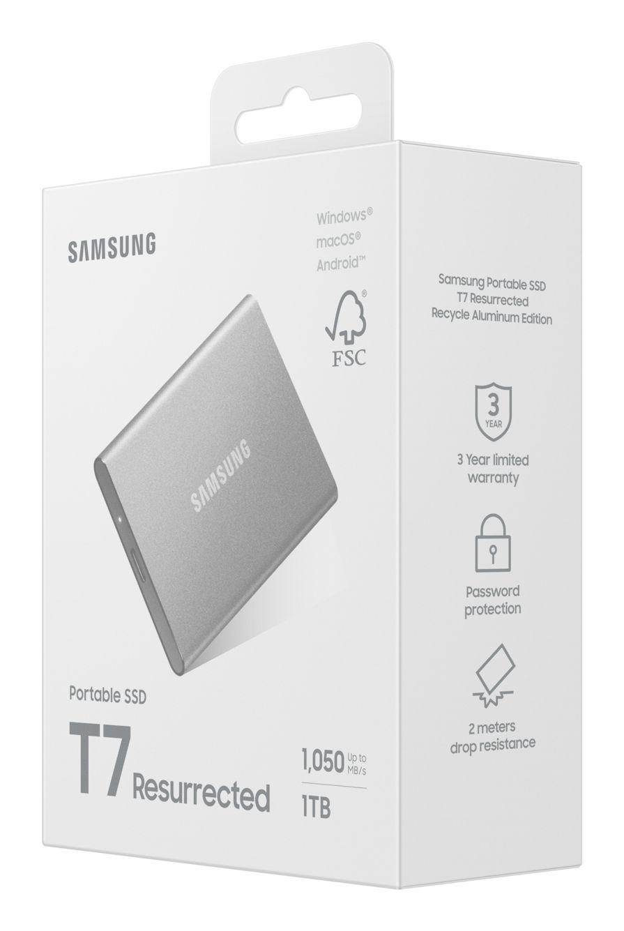 SSD Externo SAMSUNG Portable SSD T7 Resurrected (1 TB - USB 3.2 Gen 2 - NVMe - Prateado) — miniatura 10