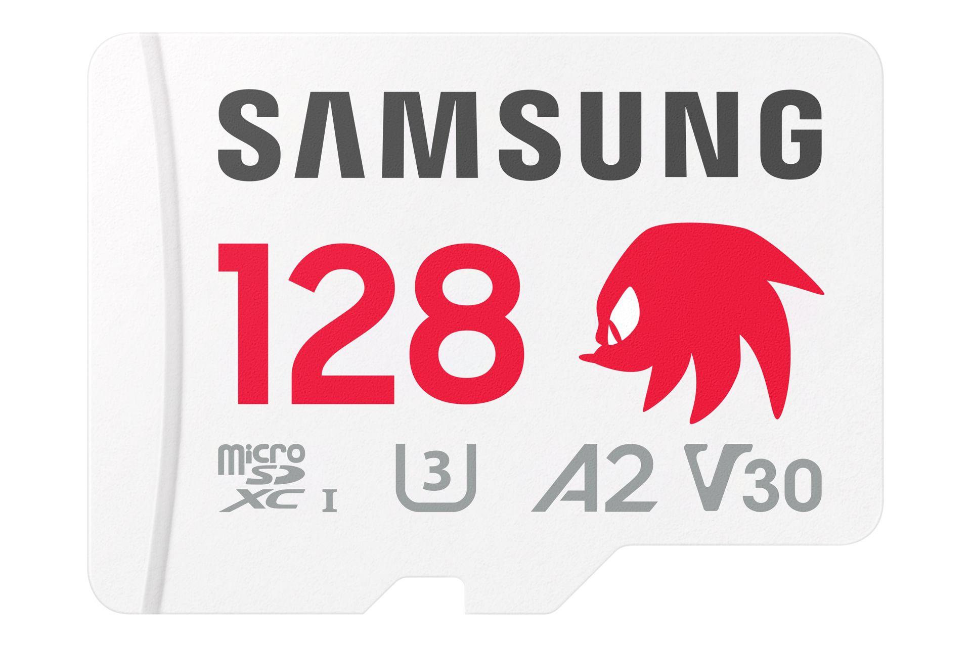 Cartão de Memória SAMSUNG MB-MD128SA/LC1 (128GB - Classe 10 - 180 MB/s - Cinzento, Vermelho e Branco)
