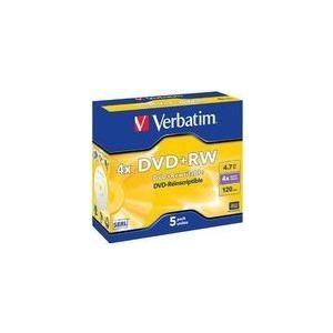 Conjunto de Discos DVD+RW VERBATIM 43229 (Prateado mate)