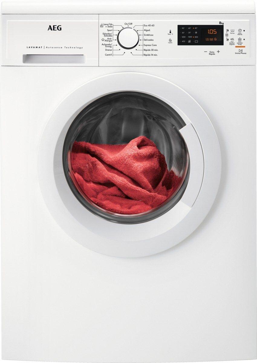 Máquina de Lavar Roupa Independente AEG LFA5I82WRE (1200 RPM - B - 43 l - Branco) — imagem 1