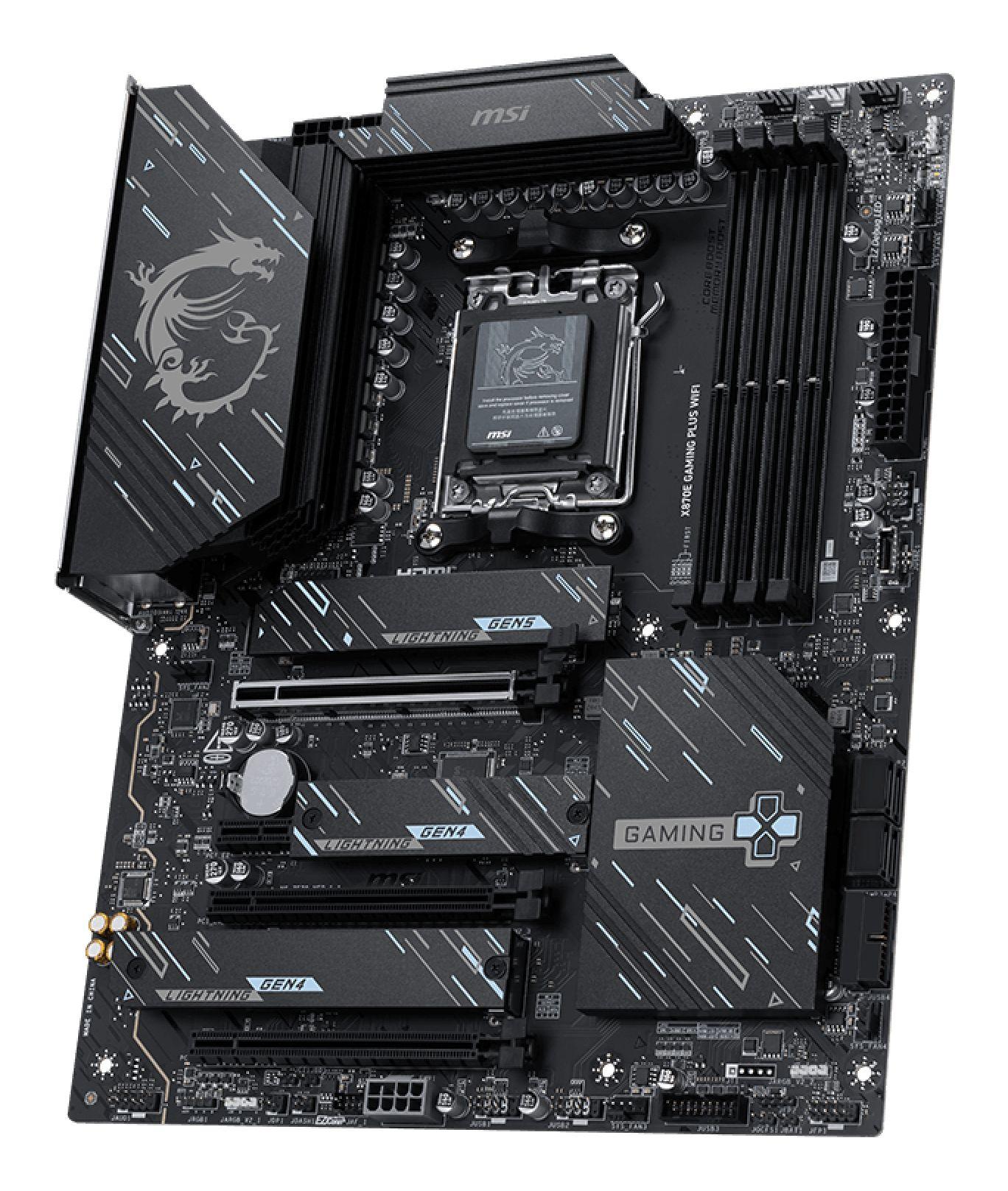 Motherboard MSI MPG X870E GAMING PLUS WIFI (AM5 - ATX - Duplo canal - Preto), miniatura 3