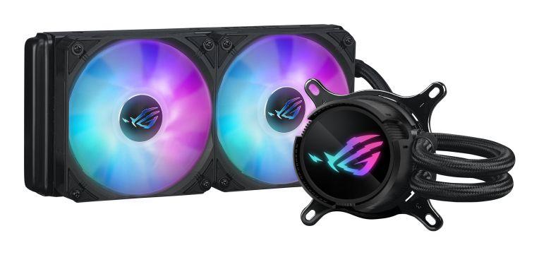 Sistema de Arrefecimento Líquido ASUS ROG Strix LC III 240 ARGB (12 cm - 1 ventoinha - 2200 RPM - Preto)