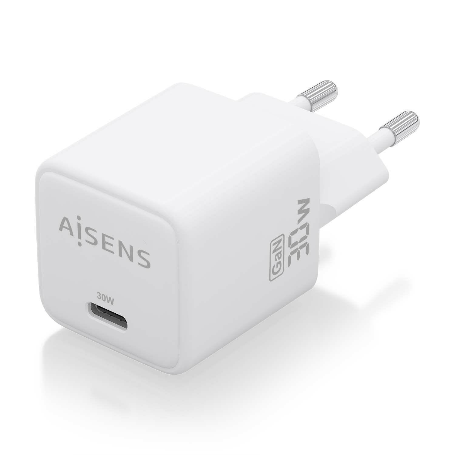Carregador USB-C AISENS ASCH-30W1P035-W (33 W - 30 W - Branco), miniatura 2
