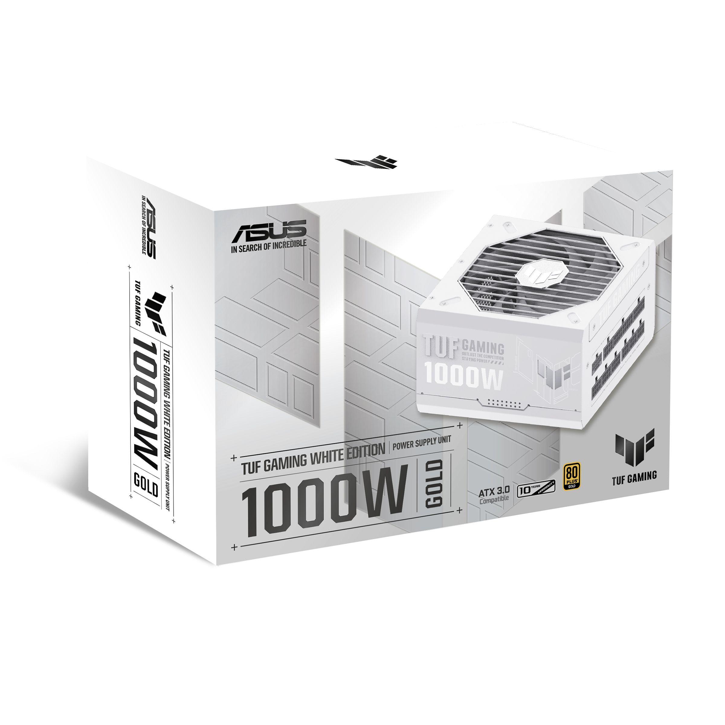 Fonte de Alimentação ASUS TUF Gaming 1000W Gold White Edition (ATX - 1000 W - 80 PLUS Gold - Branco), miniatura 12
