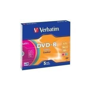 Disco DVD-R VERBATIM 43557 (Colorido)