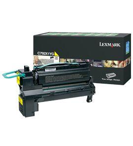 Toner LEXMARK C792X1YG (20 000 páginas - Amarelo)