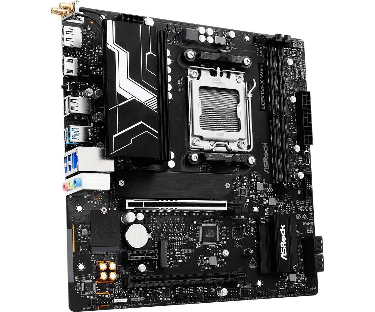 Motherboard ASROCK B850M-X WiFi R2.0 (AM5 - micro-ATX - DDR5-SDRAM - Preto), miniatura 4