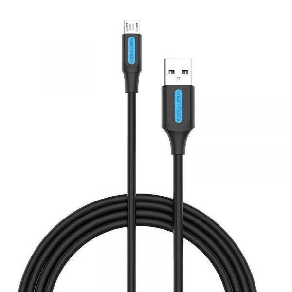 Cabo USB VENTION COLBC (0,25 m - Micro-USB B - USB-A - Preto) — miniatura 2