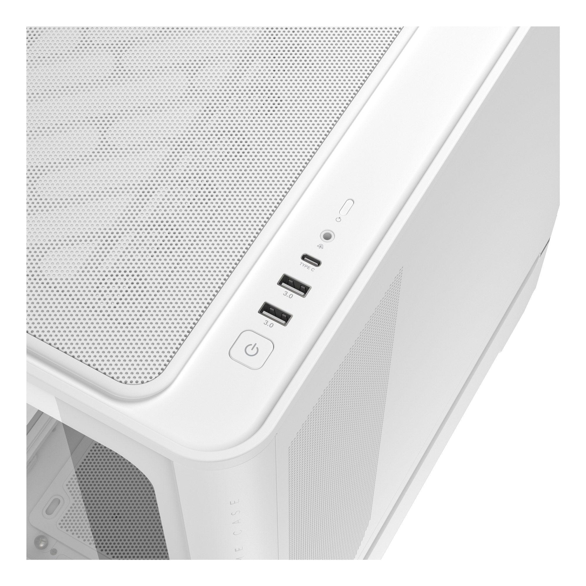 Caixa ATX ASUS PRIME AP304 TG ARGB (ATX, Micro ATX, Mini-ITX - Midi Tower - 175 mm - Branco) — miniatura 17