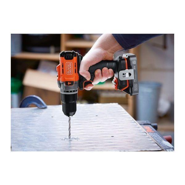 Berbequim com Percussão BLACK+DECKER BCD383D1XK-QW (Laranja), miniatura 4