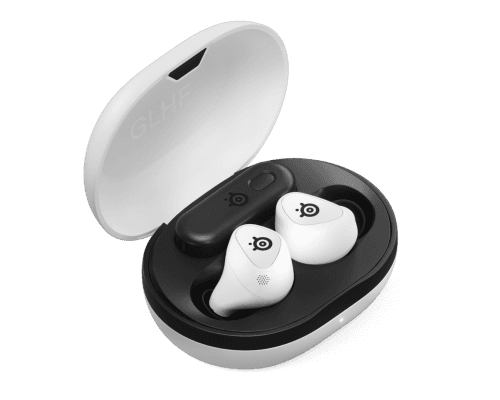Headset Gaming STEELSERIES Arctis GameBuds (Binaural - Sem fios - Intra-aural - Branco)