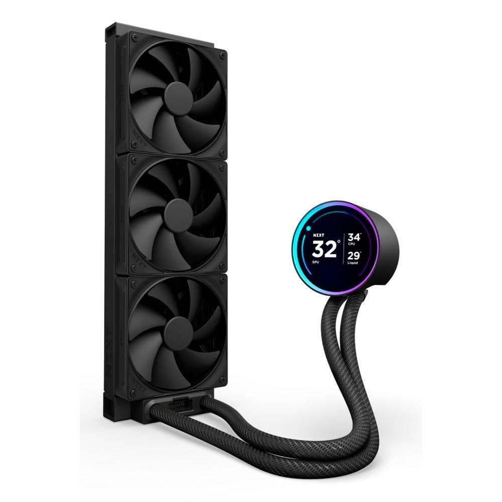 Sistema de Refrigeração Líquida Tudo-em-Um NZXT Kraken Elite 360 (Radiador 360 mm - LCD IPS 2,72" - Preto), miniatura 3