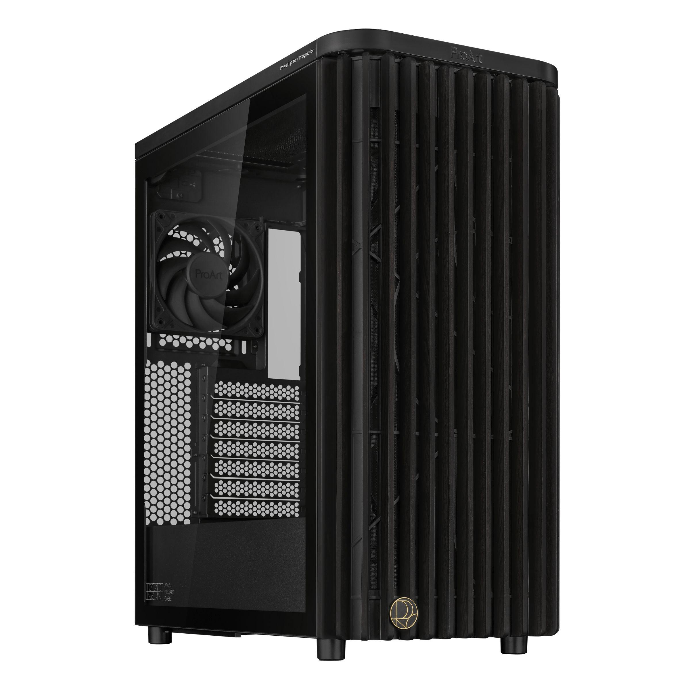 Caixa PC ASUS ProArt PA401 Wood Edition (Torre - Metal - 16 cm - Preto)