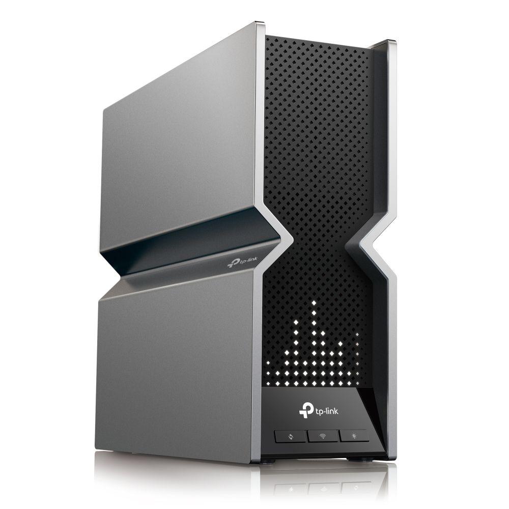 Router TP-LINK Archer BE800 (Wi-Fi 7 - 19000 Mbit/s - Multi-Gigabit Ethernet - Preto e Aço Inoxidável) — miniatura 2