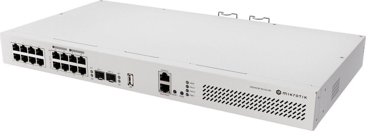 Switch MIKROTIK CRS418-8P-8G-2S+RM (RJ-45 - Gigabit Ethernet - L2/L3)