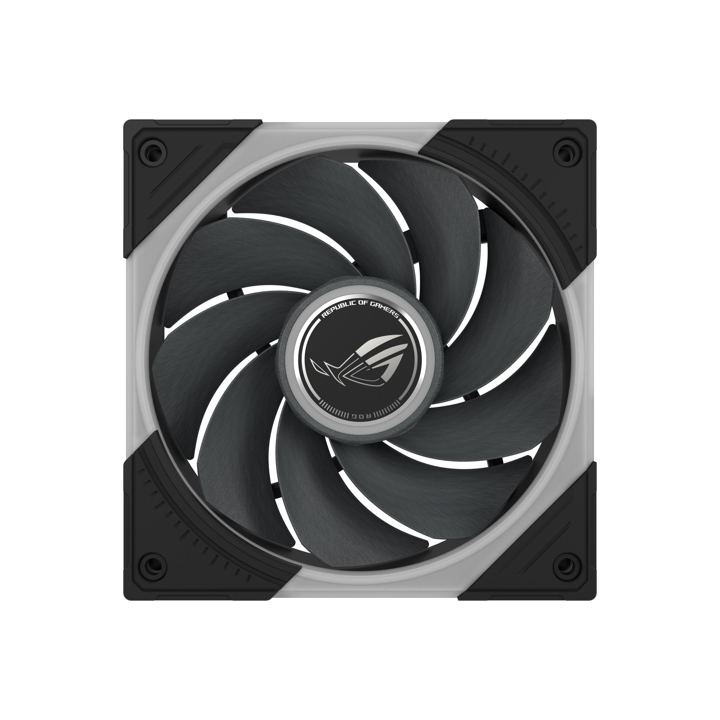 Conjunto de Ventoinhas para Caixa de Computador ASUS ROG Eurux GR120 ARGB Reversa (Preto e Branco), miniatura 16
