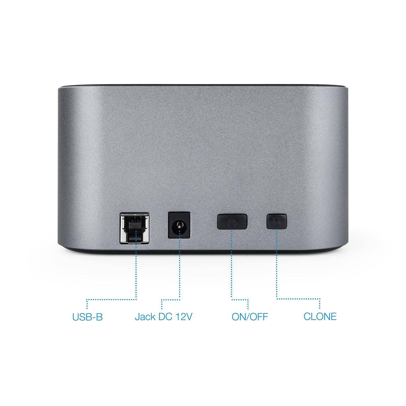 Docking Station para Discos SATA TOOQ TQDS-805G (8 TB - 2.5,3.5 " - Alumínio), miniatura 3