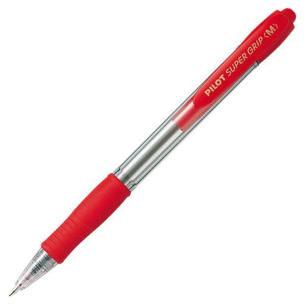 Esferográfica PILOT Super Grip Medium (Borracha - Vermelho) — miniatura 2