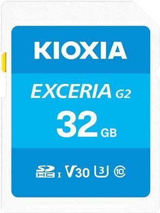 Cartão de Memória KIOXIA Exceria G2 32GB (Classe 10 - 100 MB/s - Azul)