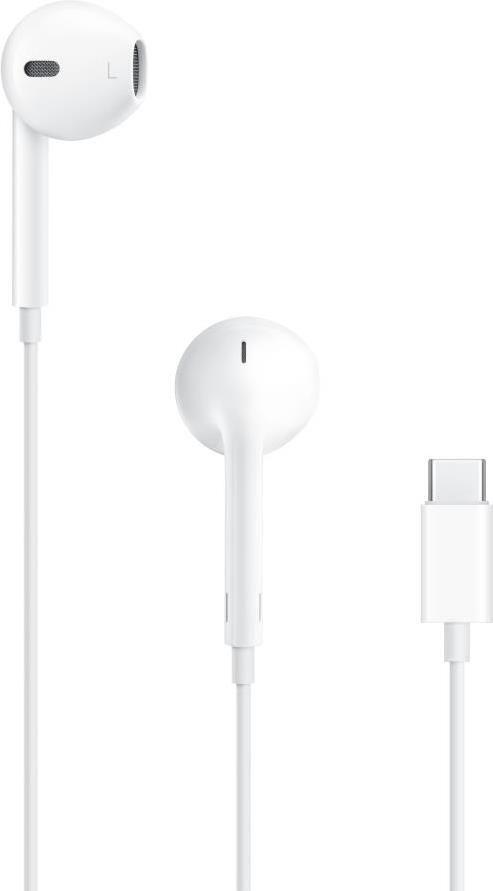 Auriculares APPLE EarPods (Com fios - Intra-aural - USB Tipo-C - Branco)