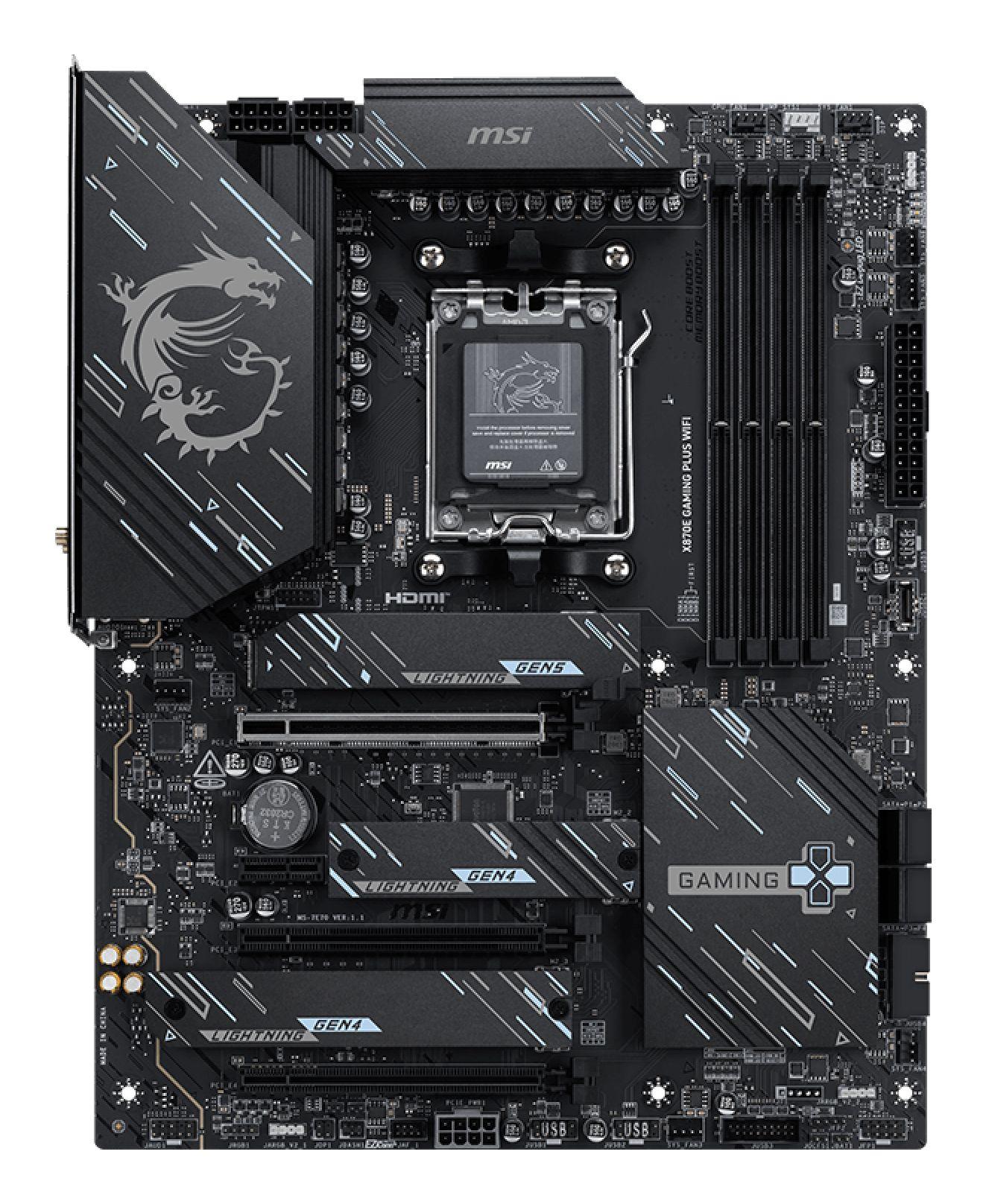 Motherboard MSI MPG X870E GAMING PLUS WIFI (AM5 - ATX - Duplo canal - Preto), miniatura 2