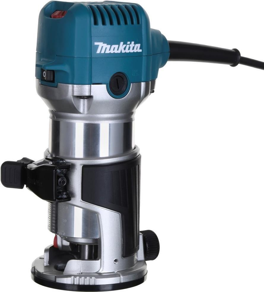 Tupia Multifunções MAKITA RT0702CX2J (710 W - 10.000–34.000 rpm - Preto, Cinzento e Verde-azulado), imagem 1