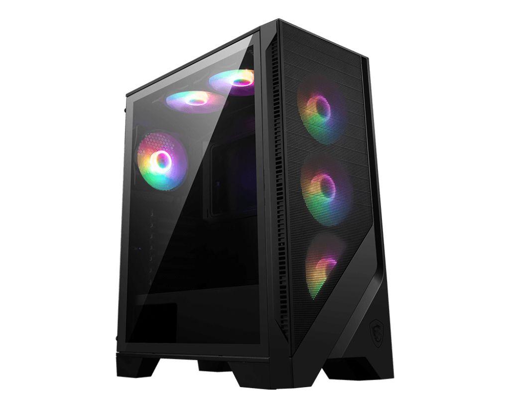 Caixa PC MSI MAG FORGE 120A AIRFLOW (ATX, micro ATX, Mini-ITX - ATX, SFX, SFX-L - Midi Tower - Preto e Transparente)