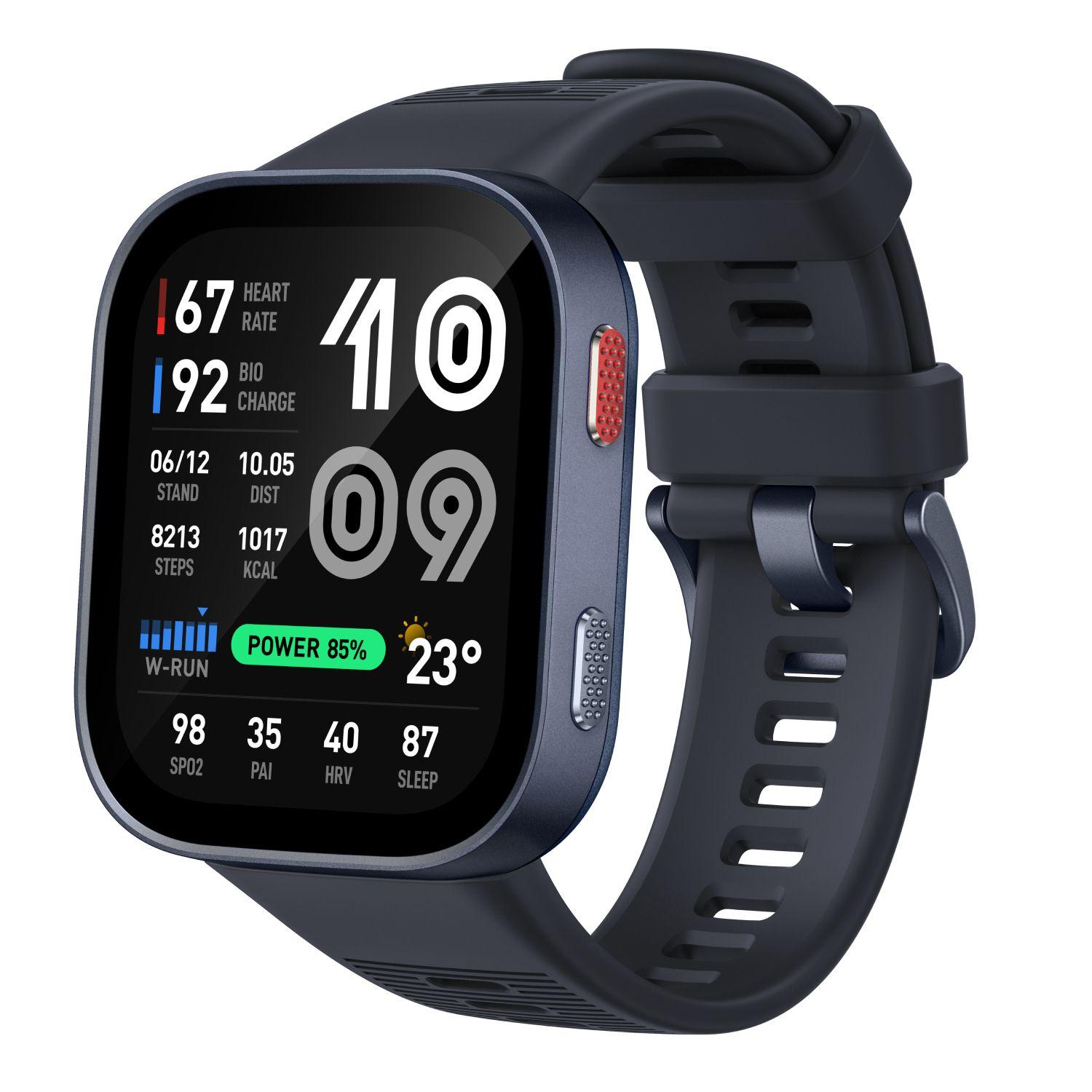 Smartwatch AMAZFIT Bip Max (42 mm - AMOLED 2,07" - GPS - 5 ATM - Azul Escuro)