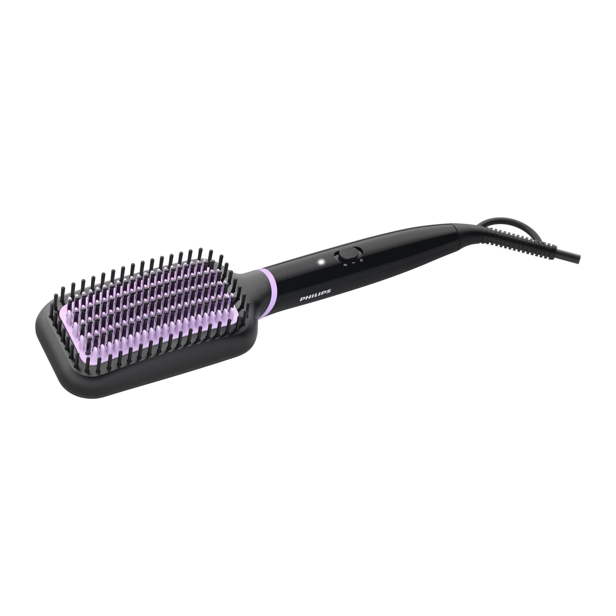 Escova Alisadora PHILIPS BHH880/00 (Preto e Rosa)