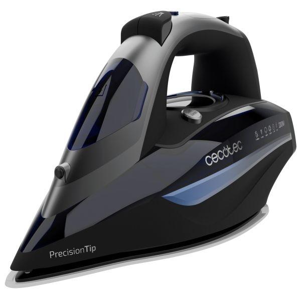 Ferro de Engomar CECOTEC IronHero 3200 i-Pump Smart Anodized (3200 W - Turbo Anodized Pro - 285 g/min - Preto/Cinzento/Azul)