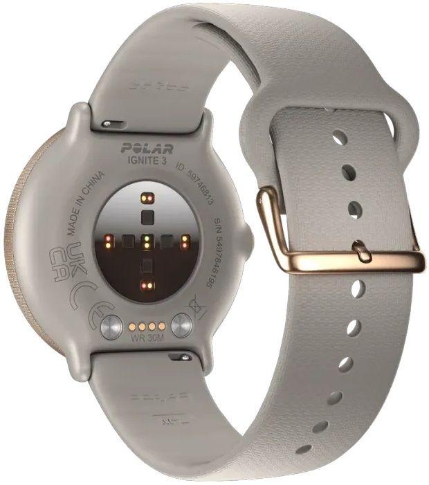 Relógio Desportivo POLAR IGNITE 3 S-L (Redondo - TFT - 1,2" - Cinza-areia), miniatura 3