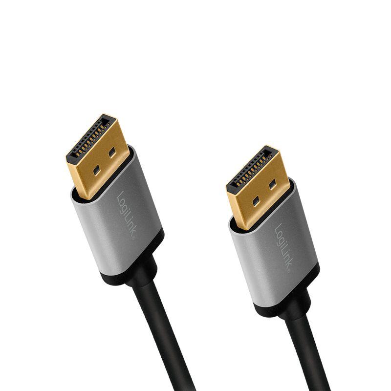Cabo DisplayPort LOGILINK CDA0101 (2 m - Preto e Cinzento) — miniatura 3
