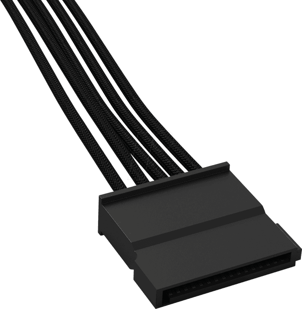 Cabo de Alimentação SATA BE QUIET! BC020 (30 cm - Preto) — miniatura 3