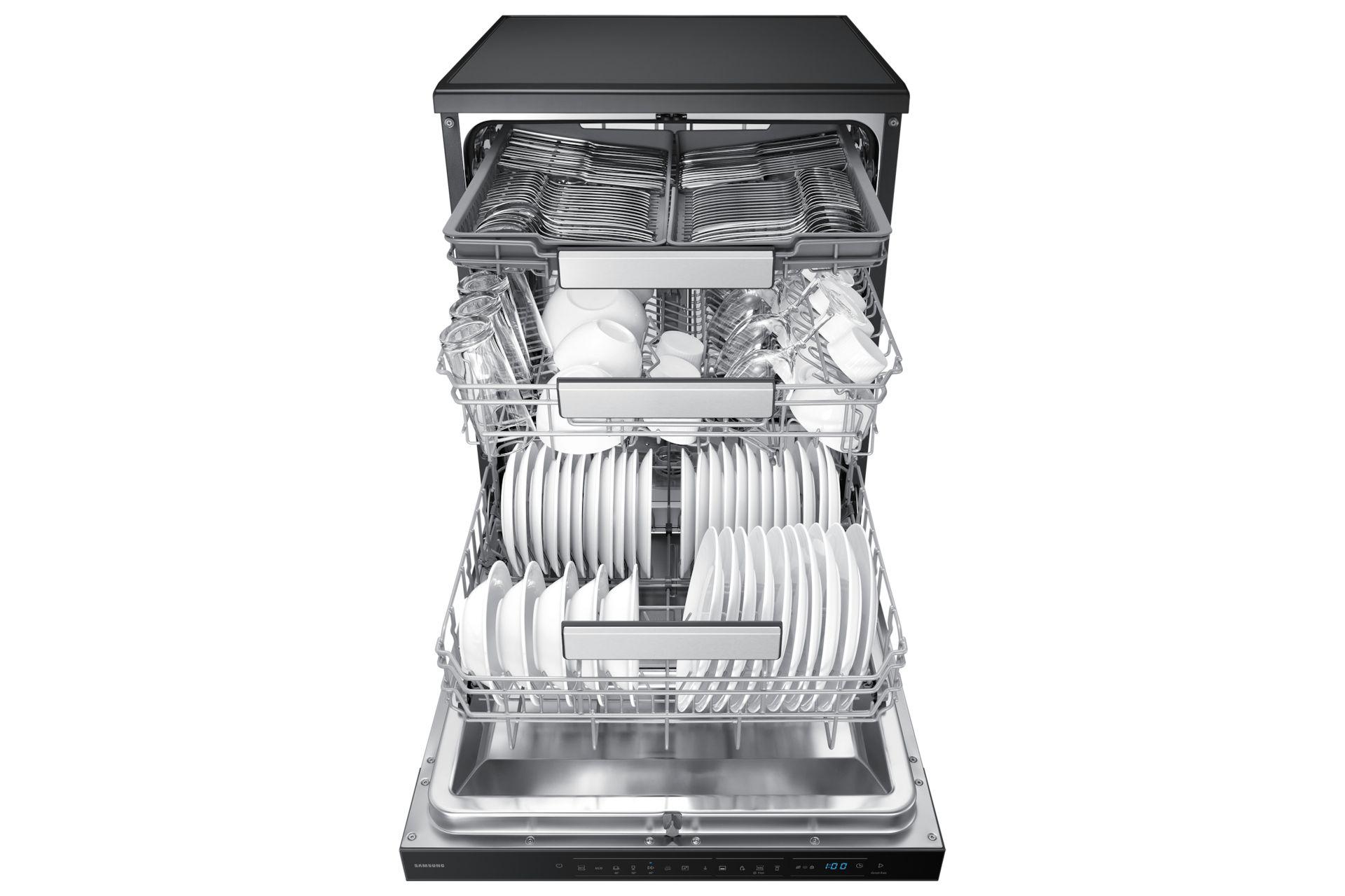 Máquina de Lavar Loiça Independente SAMSUNG DW70H73YCFEU1 (Largura 60 cm - 14 talheres - B - Preto), miniatura 5