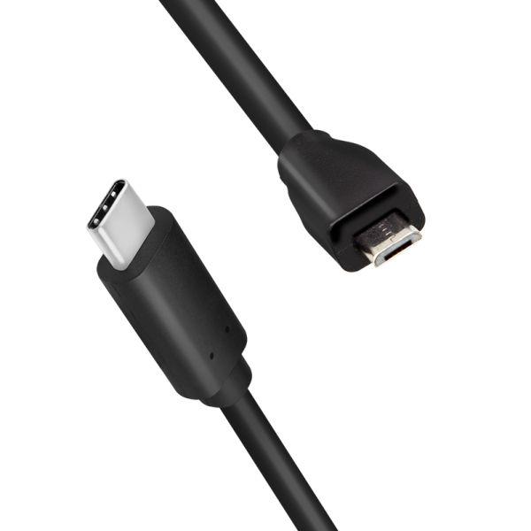 Cabo USB-C para Micro-USB LOGILINK CU0197 (1 m - USB-C - Micro-USB B - Preto), miniatura 4