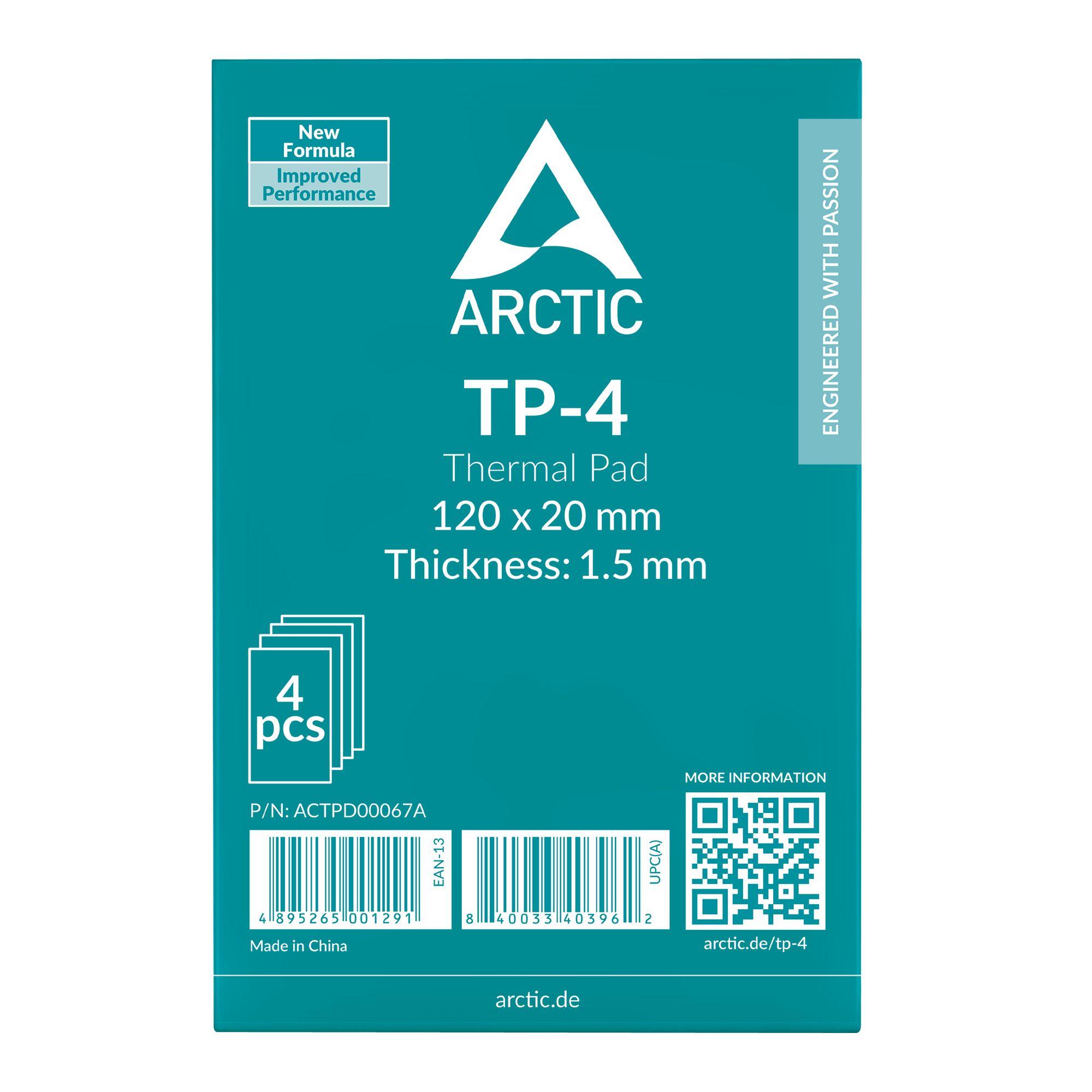 Almofada Térmica ARCTIC TP-4 (Almofada térmica - 3,4 g/cm³ - 4 unidades - Cinzento) — miniatura 2