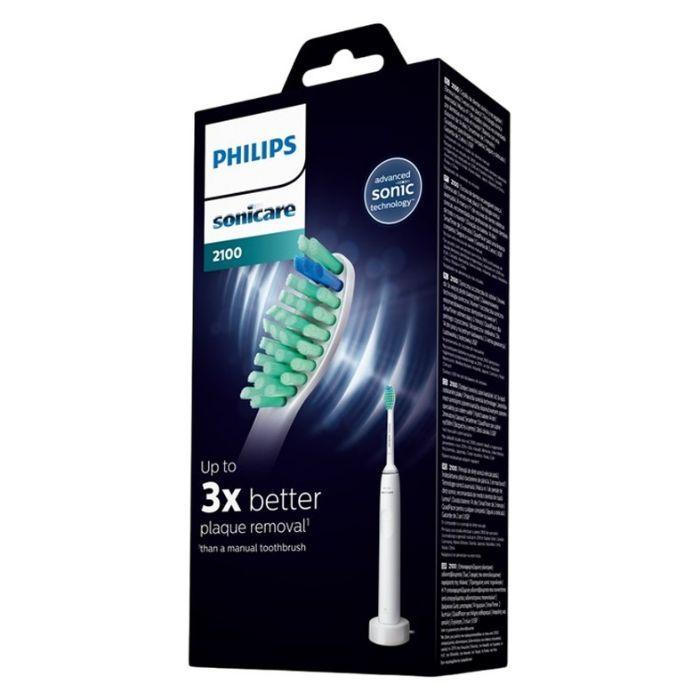 Escova de Dentes Elétrica Sónica PHILIPS Sonicare 2100 Series HX3651/13 (Branco) — miniatura 2