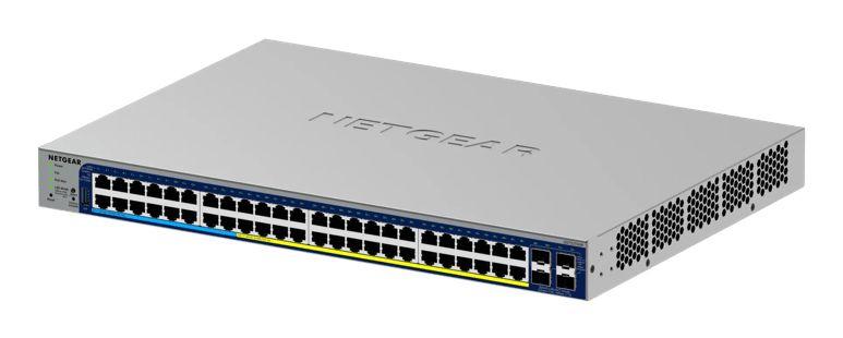 Switch Gerido NETGEAR GS752TXUP-300EUS (Gigabit Ethernet - 1,5 MB - 176 Gbit/s - Cinzento) — miniatura 3