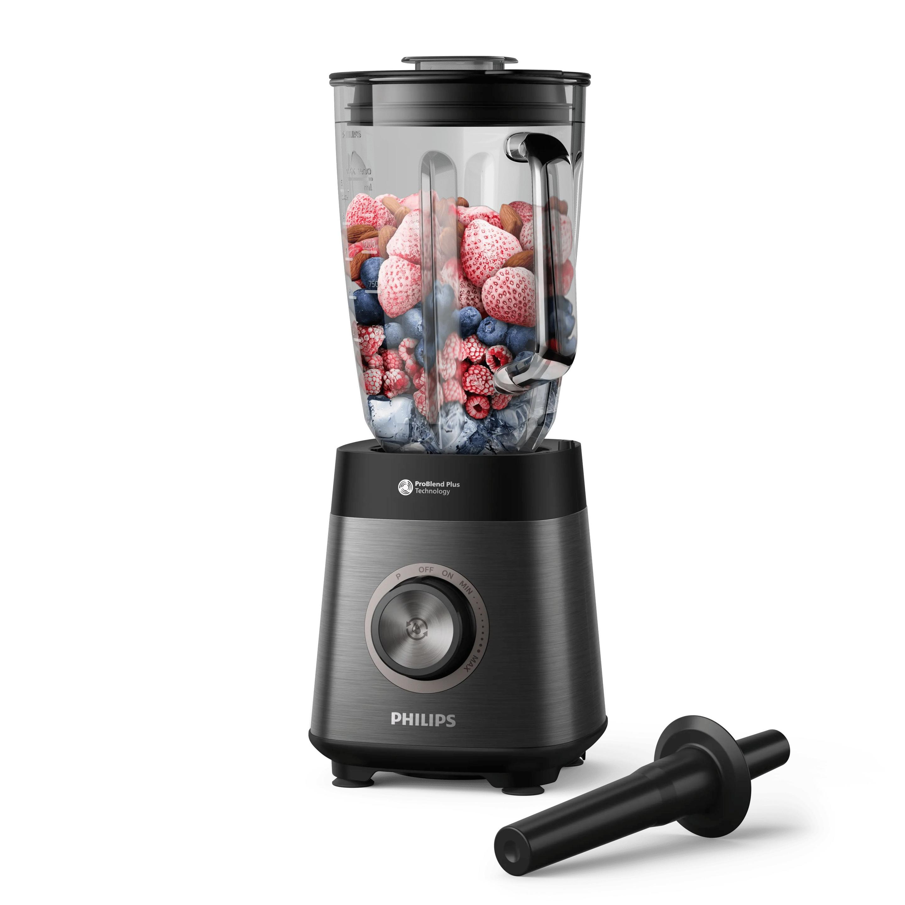 Liquidificadora PHILIPS 5000 Series HR3040/00 (Liquidificador - 1200 W - 21000 RPM - Preto)