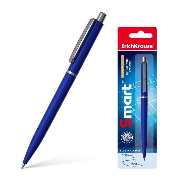 Caneta Esferográfica Retrátil ERICHKRAUSE Smart (Azul)