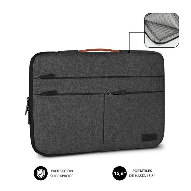 Bolsa para Portátil SUBBLIM Air Padding 360 Sleeve (Poliéster - 39,6 cm - Altura 29,5 cm - Cinzento-escuro) — miniatura 2