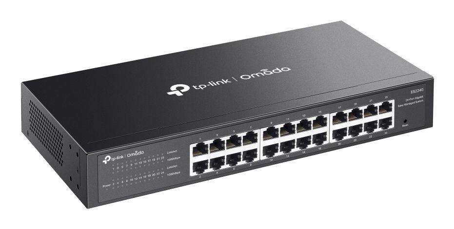Switch TP-LINK Omada ES224G (Até 1000 Mbps - Gigabit Ethernet - 4 MB - Preto) — miniatura 4