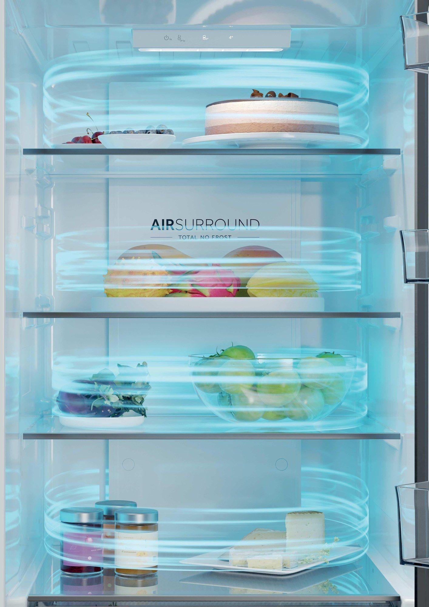 Frigorífico Combinado Independente HAIER HDPR1618ANPK (355 L - 185x59,5x66,7 cm - 185 cm - Inox), miniatura 8