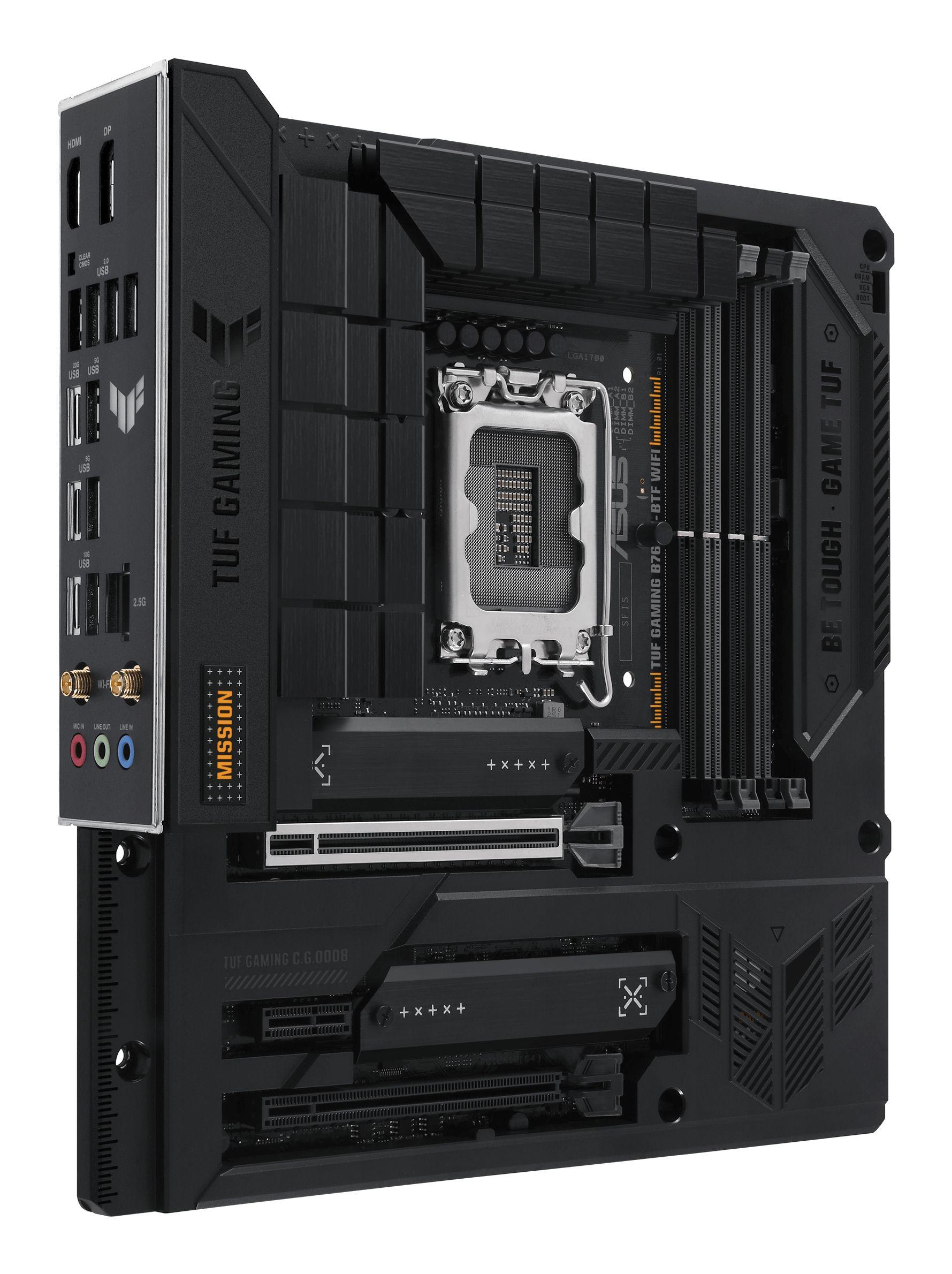 Motherboard ASUS TUF GAMING B760M-BTF WIFI (LGA 1700 - Micro-ATX - Duplo canal), miniatura 2