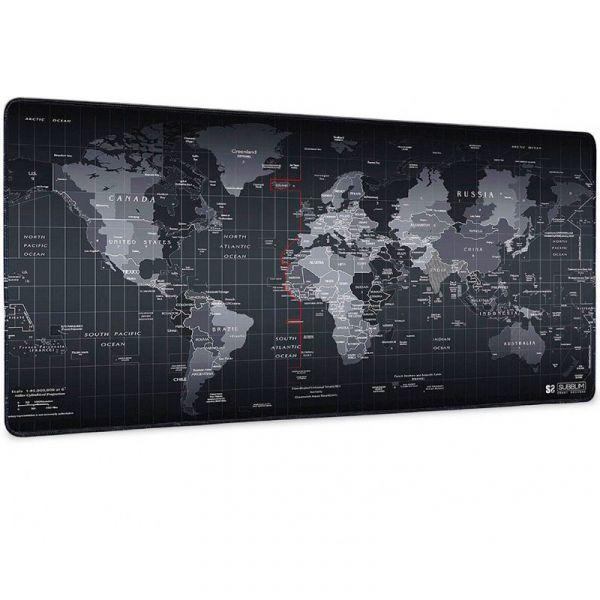 Tapete de Rato Gaming SUBBLIM World XL (Grandes - Neopreno, Borracha - 3 mm - Preto), miniatura 2